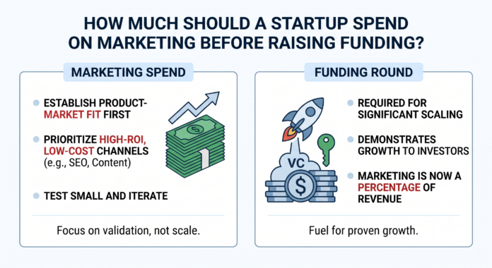 How Much Should a Startup Spend on Marketing Before Raising Funding?